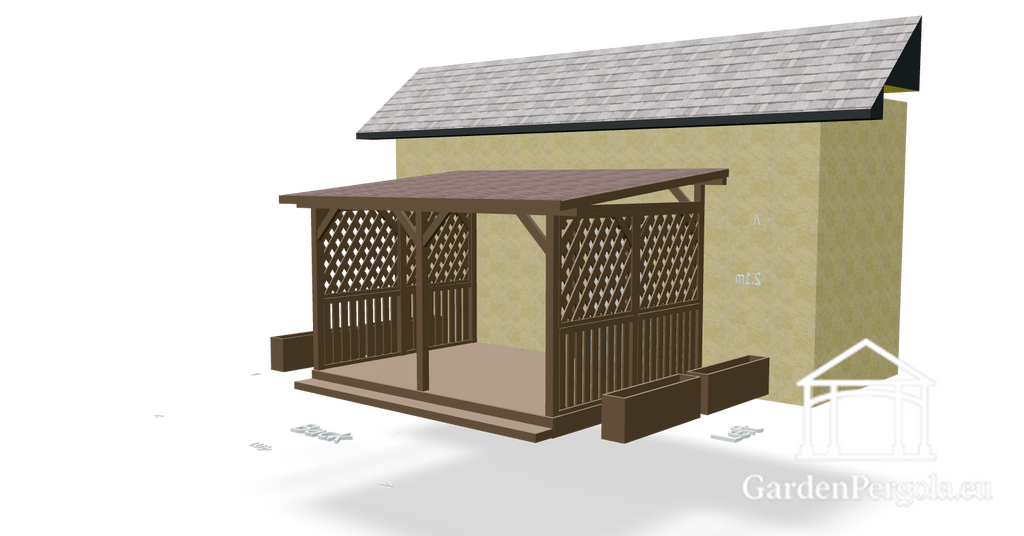 Gazebo 3x4 single slope