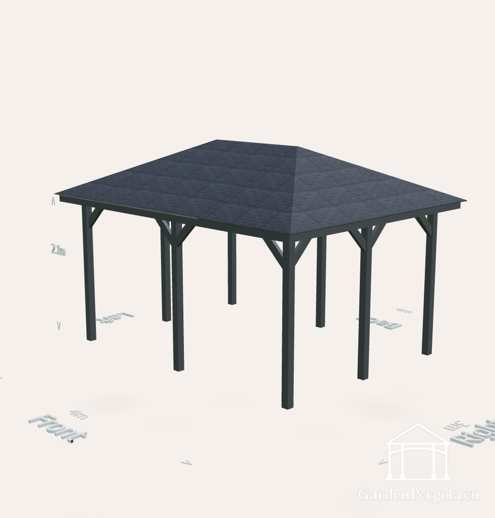 Gazebo 3x4 four slope