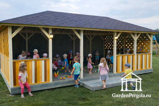 4x8m Stor Förskolepaviljong