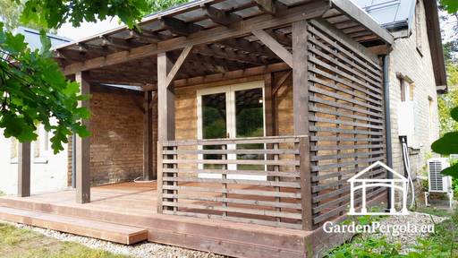 Paviljong 3x6m husansluten