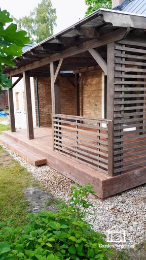 Paviljong 3x6m husansluten