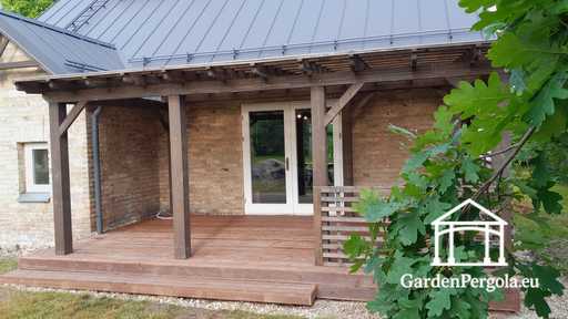 Paviljong 3x6m husansluten