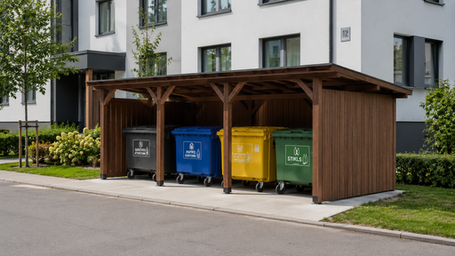 Avfallskärlsskydd för flerbostadshus – Varför en 3x5 m träförvaringslåda är ett praktiskt val