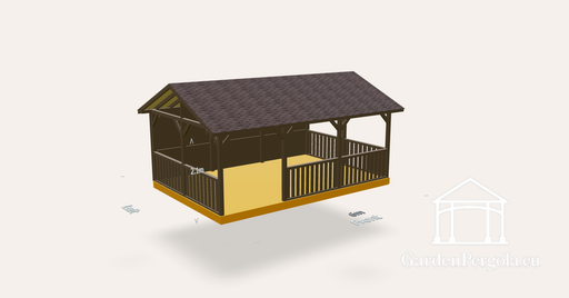 Gazebo 4x6 dual slope