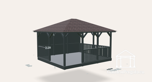 Gazebo 4x45 four slope
